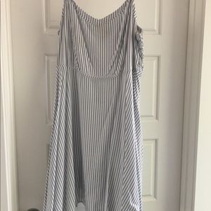 Old Navy Stripe A-line Skater Dress - Large